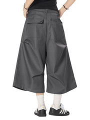 Cleanfit High Waist Baggy Cropped Trousers - 2443