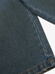 Washed White Denim Jorts