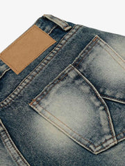 Retro Spray Monkey Washed Baggy Jorts