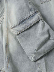 Cleanfit Denim Baggy Cargo Jorts