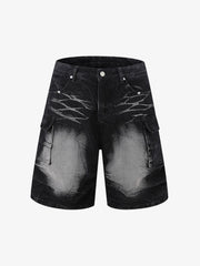 Short Sleeve Shirt & Shorts Denim Set