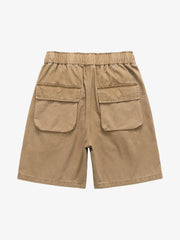 Graphic Print Drawstring Shorts