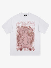 Thesupermade Mottled Angel Street Hip-Hop T-shirt - 2129