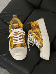 Retro Canvas Irregular Sneakers