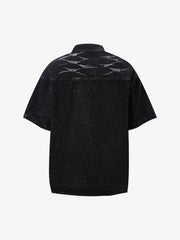 Short Sleeve Shirt & Shorts Denim Set