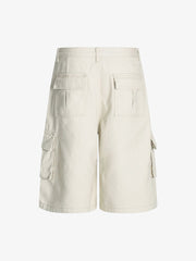 Adjustable Drawstring Cargo Jort