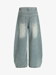 Washed Slub Machete Dye Jeans