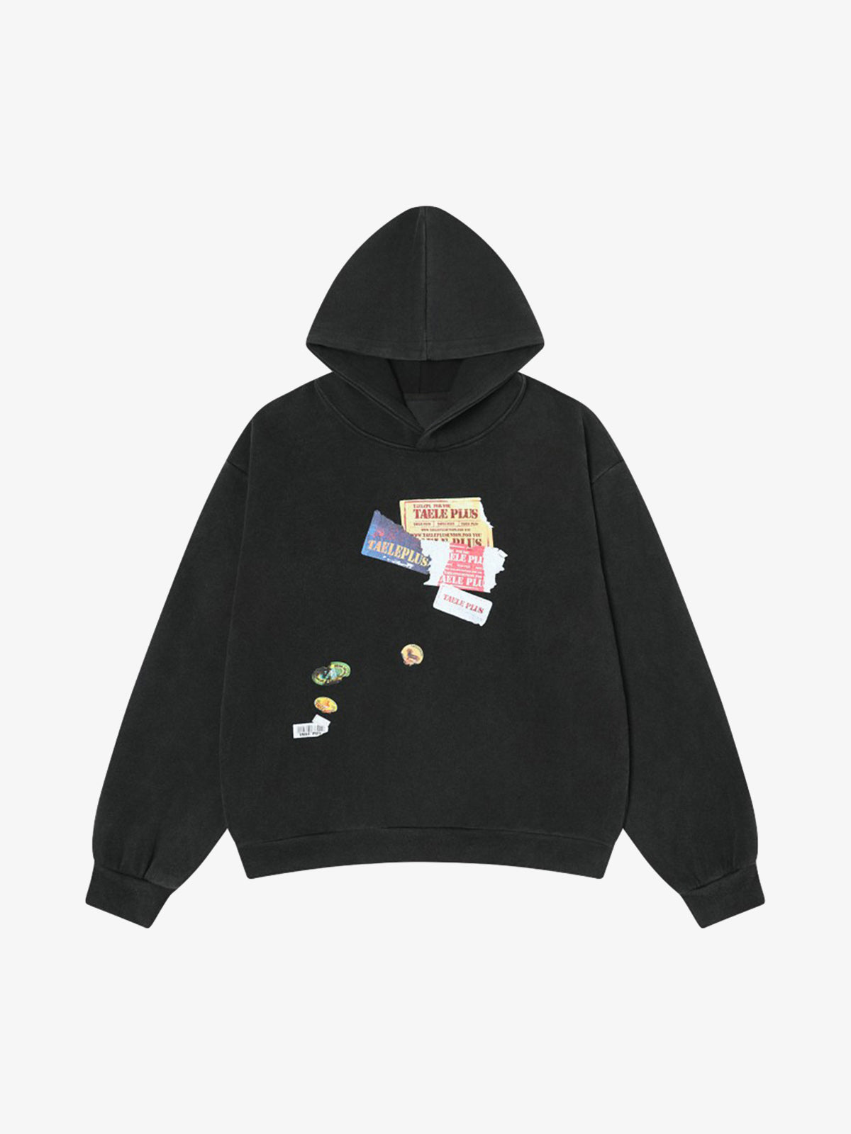 Vintage Print Medieval Washed Hoodie