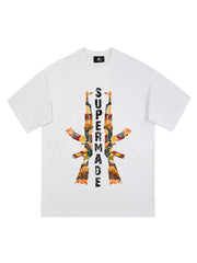 Original Funny AK Graphic Print T-shirt