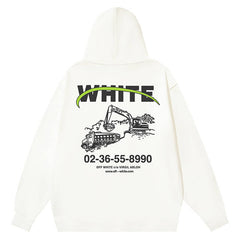 Off White Logo Hoodies