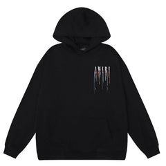 AMIRI PRINTING PAINT DRIP POPOVER HOODIE