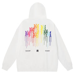 AMIRI Rainbow Logo Print Hoodie