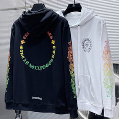 Chrome Hearts Floral Sleeve Gradient Hoodie