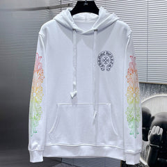 Chrome Hearts Floral Sleeve Gradient Hoodie