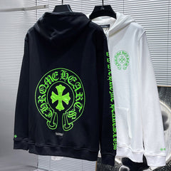 Chrome Hearts leather patch hoodie