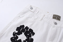 Denim Tears Cotton Wreath Jean Short White