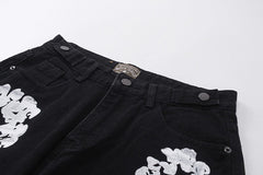 Denim Tears Cotton Wreath Jean Short Black