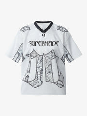 Jersey Style Snake Print T-Shirt - 2418
