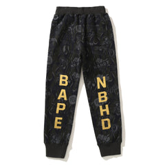 BAPE Black Gold Shark Camouflage Casual Pants