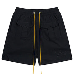 RHUDE Embroidered Letters Logo Shorts