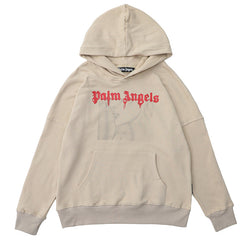 Palm Angels Portrait-Print Cotton Hoodie