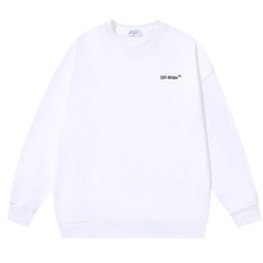 Off White Logo-Embroidered Cotton Sweatshirts