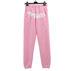 Sp5der White Foam Printing Pant-Pink #8151
