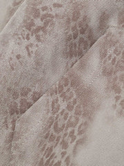 Cheetah Zipper Cardigan Fur Hooded Jacket