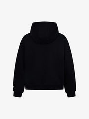 Retro Contrasting Letter Print Loose Hoodie