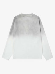 Distressed Washed Letter Print Dirty T-shirt