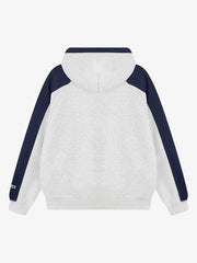 Retro Contrast Color Letter Print Hoodie