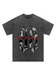 Original Photograph Letter Oversized Graphic T-Shirt