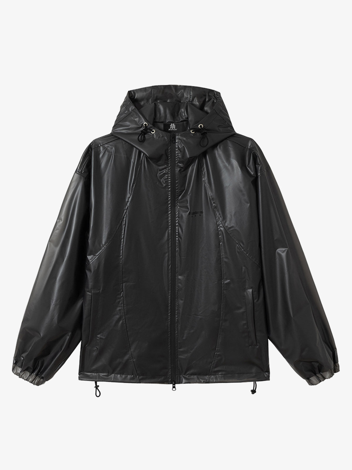 Shiny Functional Waterproof Hooded Jacket