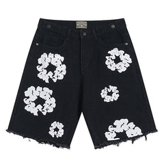 Denim Tears Cotton Wreath Jean Short Black