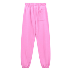 Sp5der White Foam Printing Pant-Pink #8151