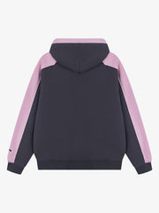 Retro Contrast Color Letter Print Hoodie