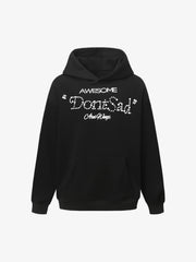 Street Hip-Hop Foam Print Hoodie