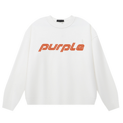 Purple Brand Logo Printed Sweatshirts