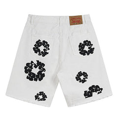 Denim Tears Cotton Wreath Jean Short White