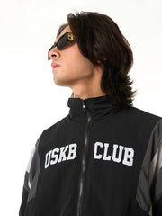 Thesupermade Patchwork Contrasting Windbreaker Jacket