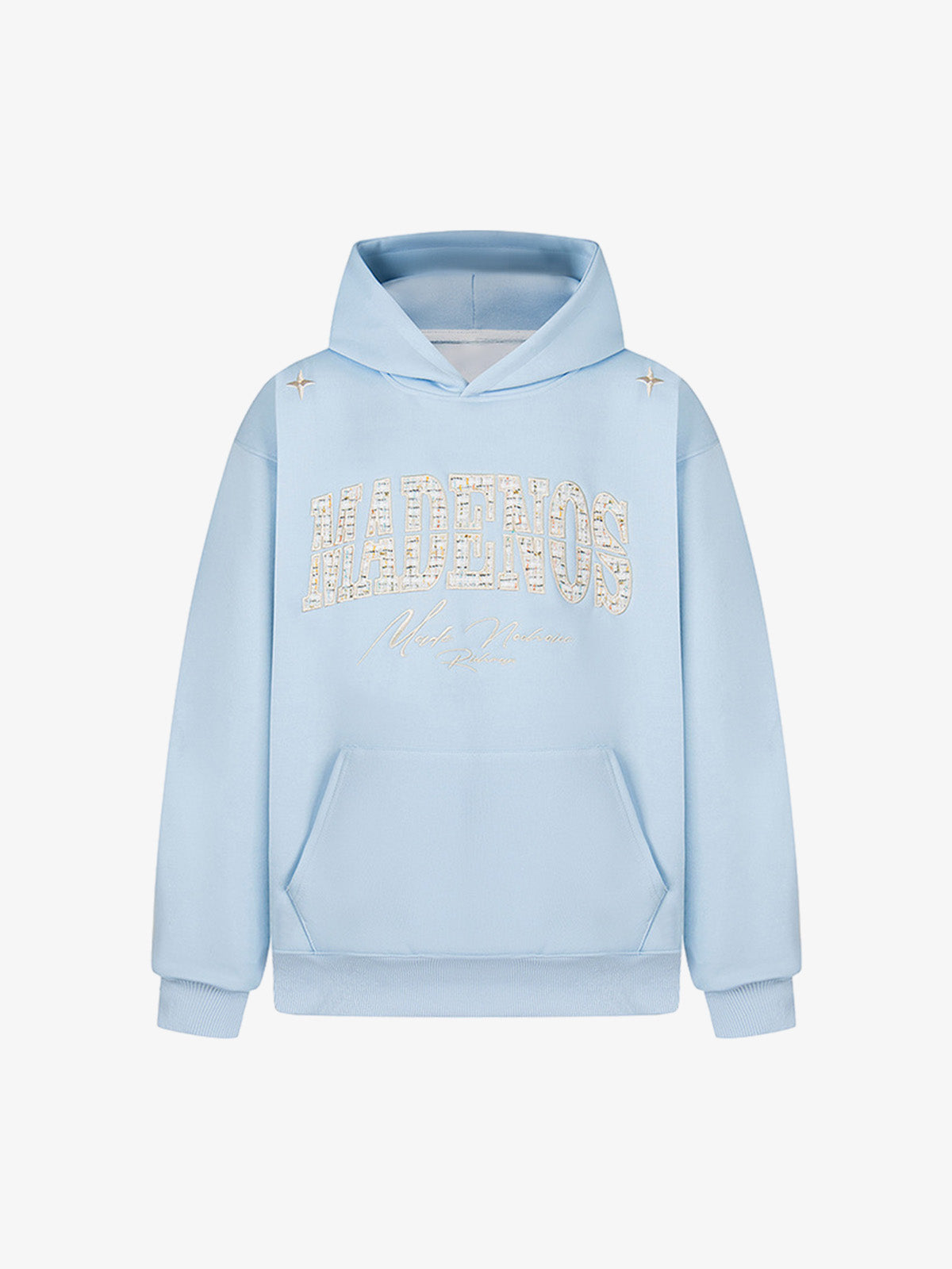 Street Letter Embroidery Simple Loose Hoodie