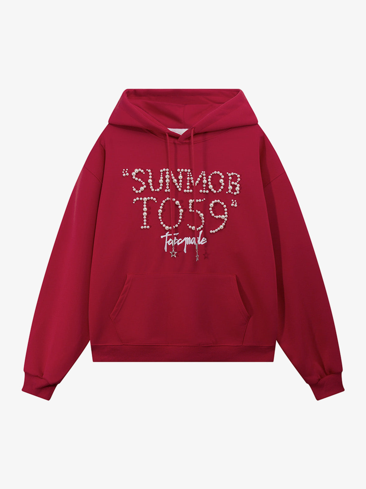 Street Beaded Loose Hoodie