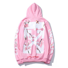 Off White Cherry Blossoms Hoodie