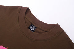 Sp5der 555555 Angel Number T-Shirt Brown