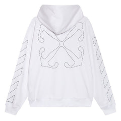 Off White Paint Arrow Hoodie Oversize