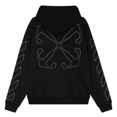 Off White Paint Arrow Hoodie Oversize