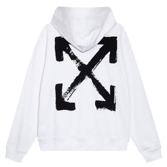 Off White Paint Arrow Hoodie Oversize