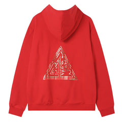 Lanvin Logo Embroidered Cotton Hooded Sweatshirt