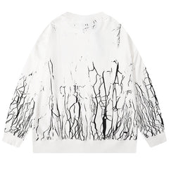 AMIRI Black Cracked Dye Sweatshirts