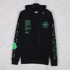 Off White Three-dimensional geometric pattern crew neck Hoodies